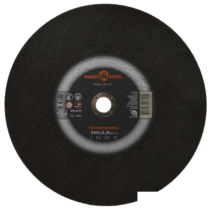 Круг отрезной по металлу PROFITOOL INOX PROFESSIONAL 350х2.8х25.4 мм, 20A30P-BF, F41, 4400 об/мин