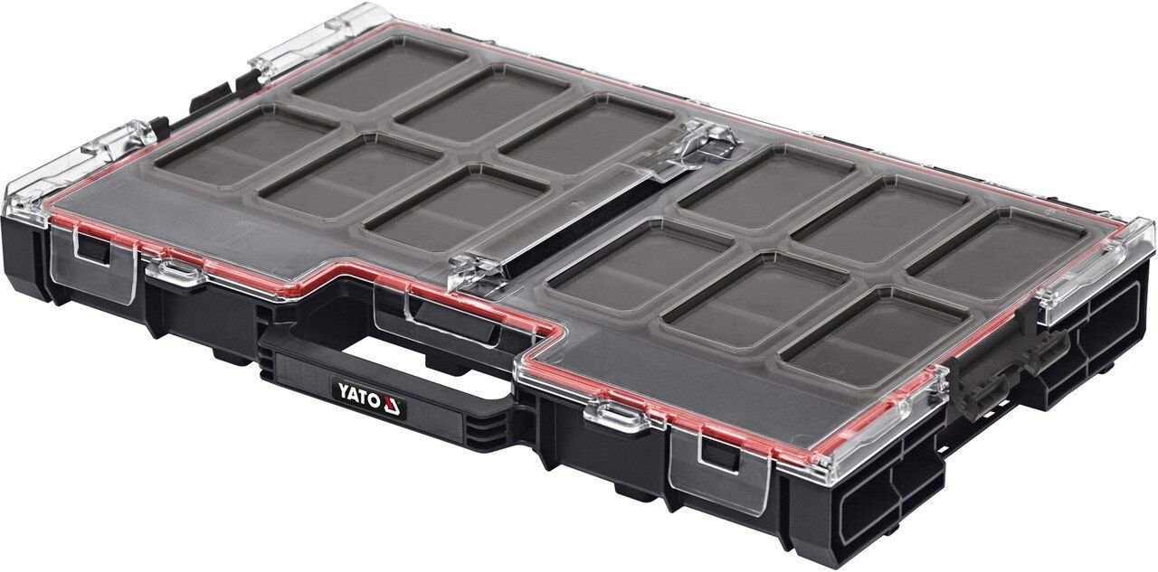 YATO Органайзер з 12 знімними комірками YATO, 531x379x77 мм, пластиковий корпус  | YT-09181