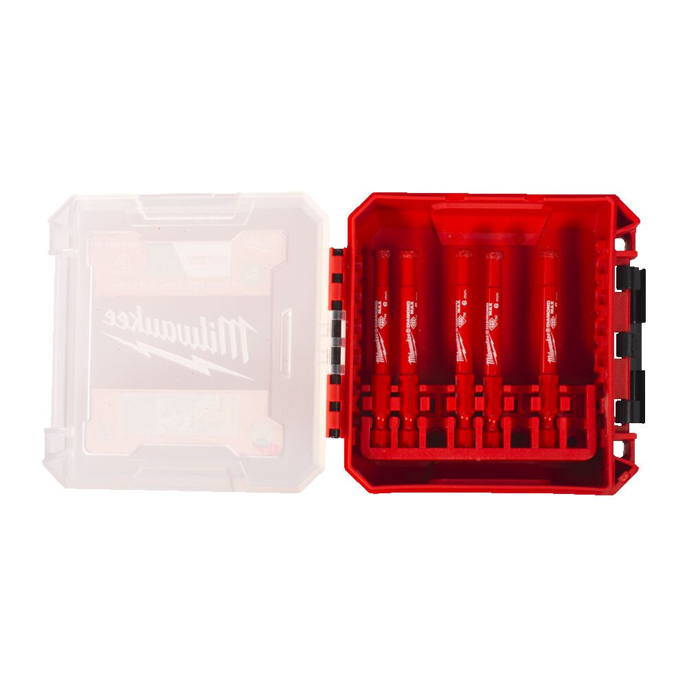 MILWAUKEE Набор коронок алмазных Diamond Plus (1/4 Hex) (5шт - Ø6мм) | 4932498300