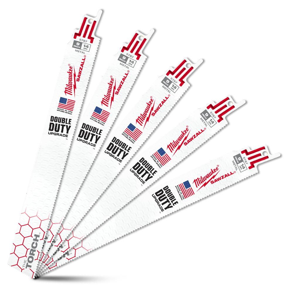 MILWAUKEE Полотно для шаб. пили TORCH , 230мм/ крок зуба 1,8мм, (5шт), (метал) | 48005787