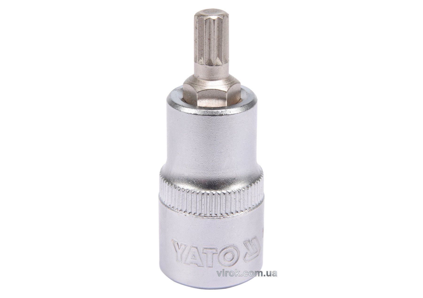 YATO Головка торцева до квадрату 1/2" YATO з насадкою "SPLINE" М8, L= 55 мм  | YT-04342