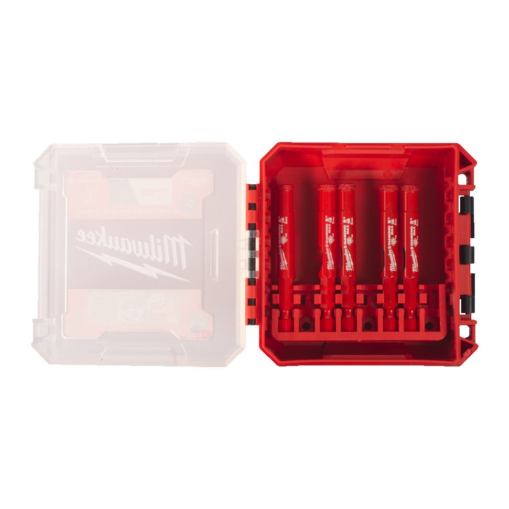 MILWAUKEE Набор коронок алмазных Diamond Plus (1/4 Hex) (5шт - Ø8мм) | 4932498301