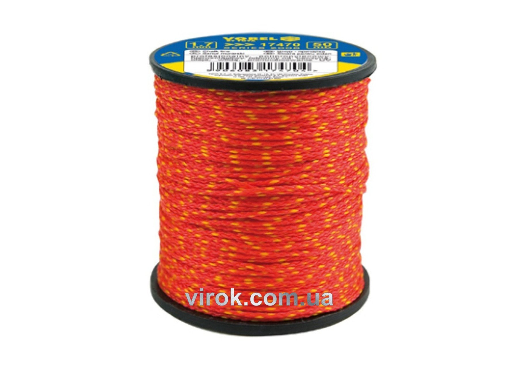 VOREL Шнур трасовочний поліпропіленовий : Ø= 2 мм, L= 50 м  | 17473
