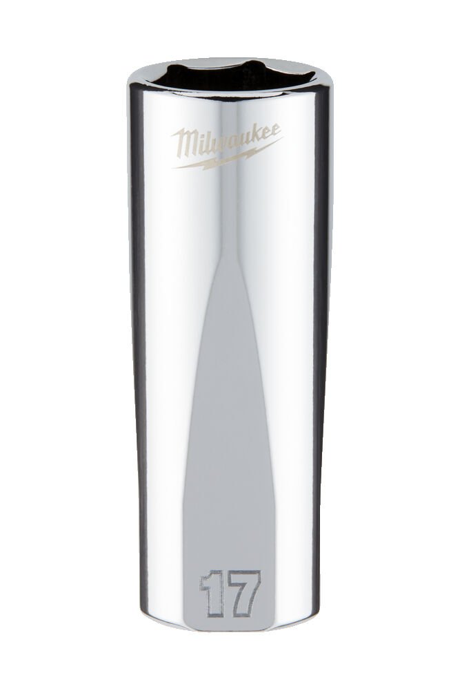 MILWAUKEE Головка хромована метрична подовжена 3/8'', 17мм | 4932478361