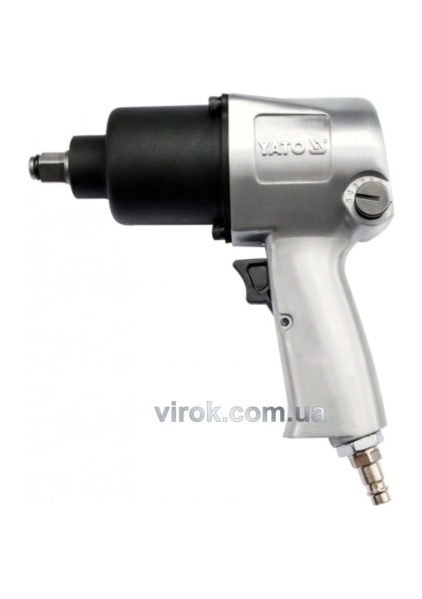 YATO Гайковерт ударний пневматичний YATO : квадрат 1/2", F=511 Nm  | YT-09511