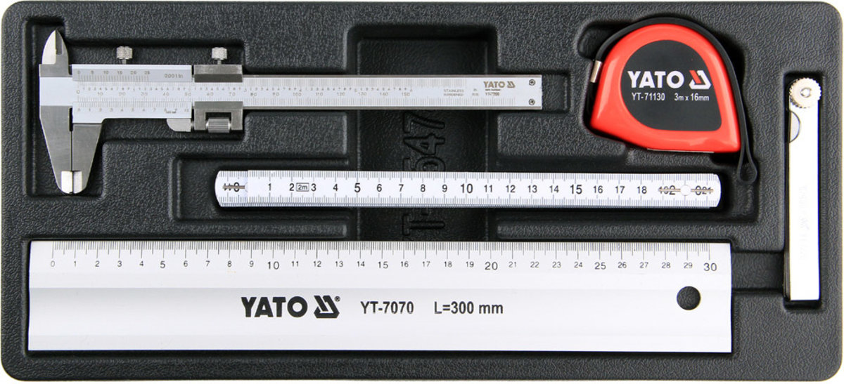 YATO Вклад до інструментальної шафи YATO : вимірювальні інструменти, 5 шт  | YT-55474