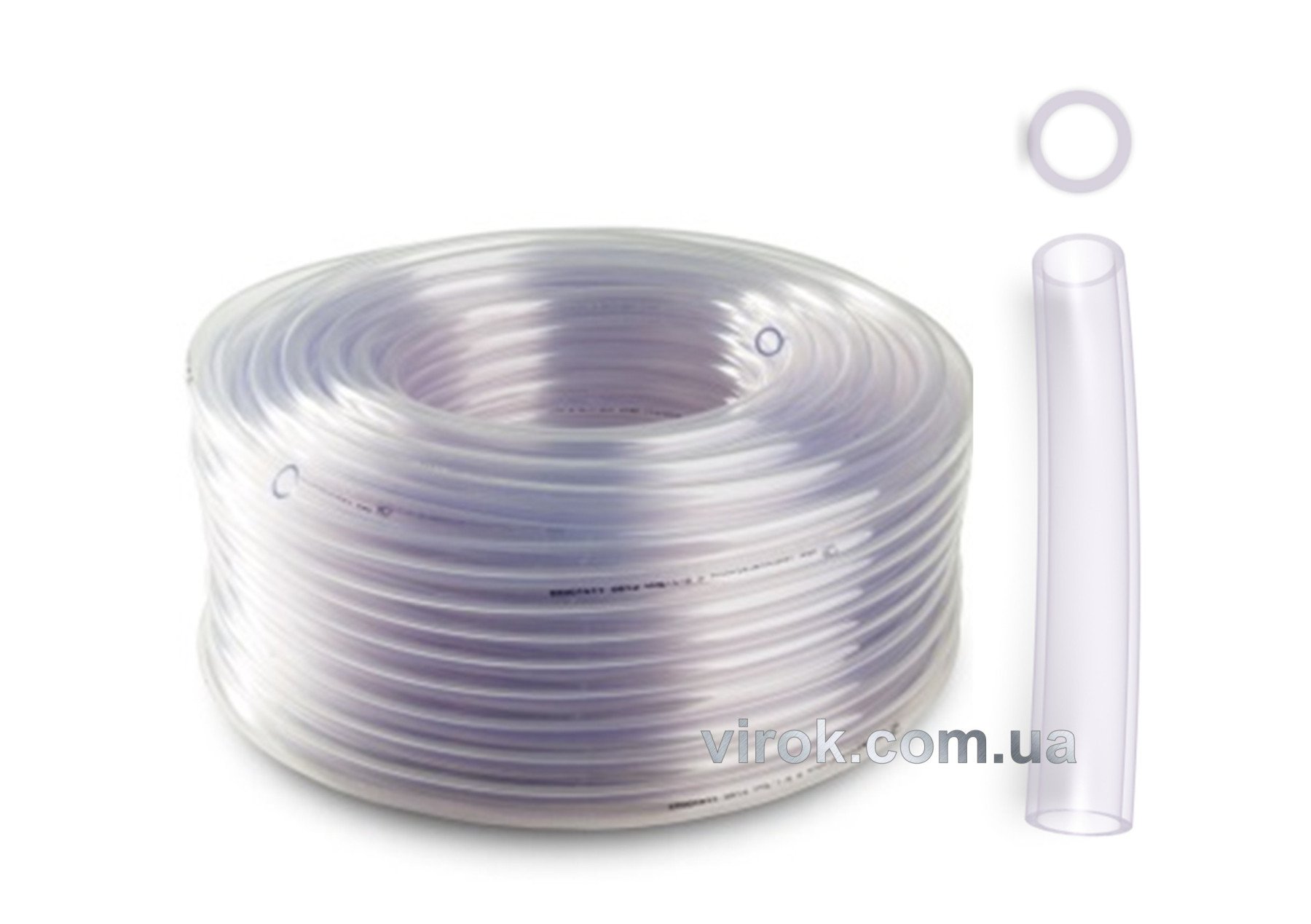 Шланг ПХВ 1-шаров . загал. признач. харчовий (Food) з роб. тиск. 0,05МПа, Ø=10мм, t=1,5мм, l=50м