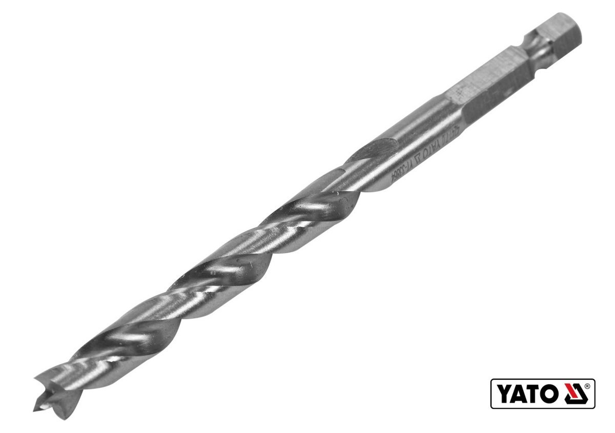 YATO Свердло по дереву YATO : Ø7 x 90/55 мм, хвостовик- HEX 1/4", HSS 4241  | YT-33864