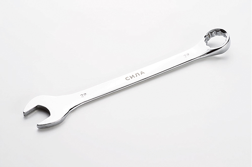 Ключ рожково-накидной полированный CrV 29мм СИЛА