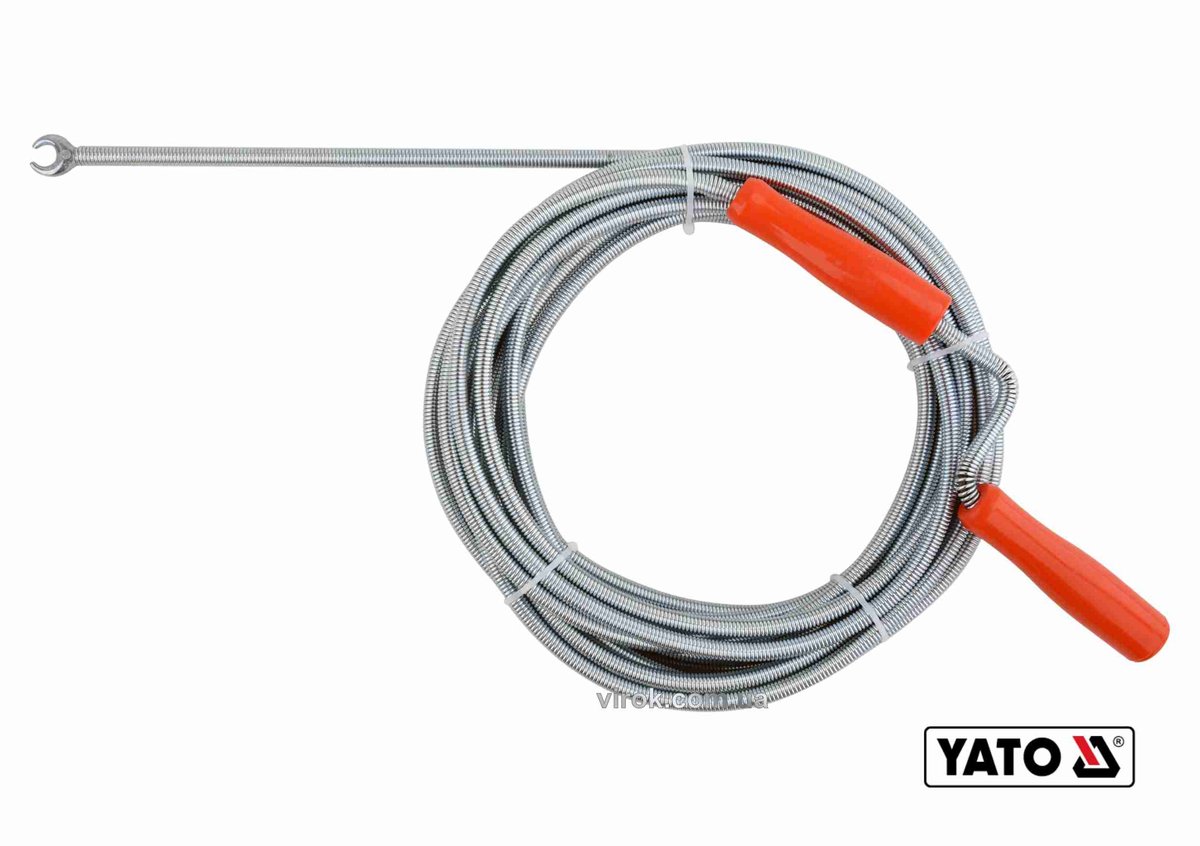 YATO Трос для очищення каналізаційних труб YATO : Ø= 9 мм, l= 10 м  | YT-25005