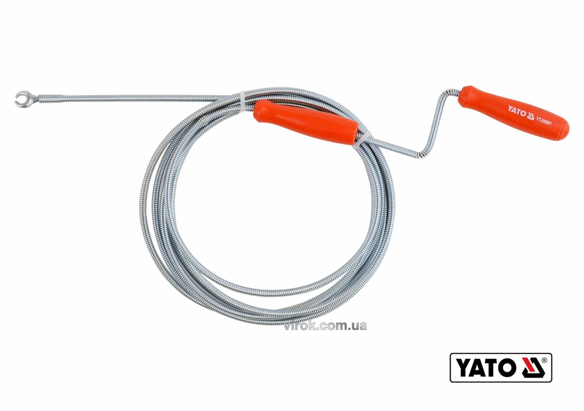 YATO Трос для очищення каналізаційних труб YATO : Ø= 5 мм, l= 3 м  | YT-25001