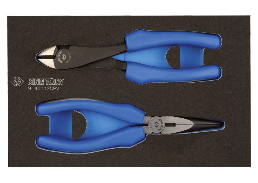 KING TONY Набір шарнірно-губцевого інструменту 2 предмети (EVA FOAM)