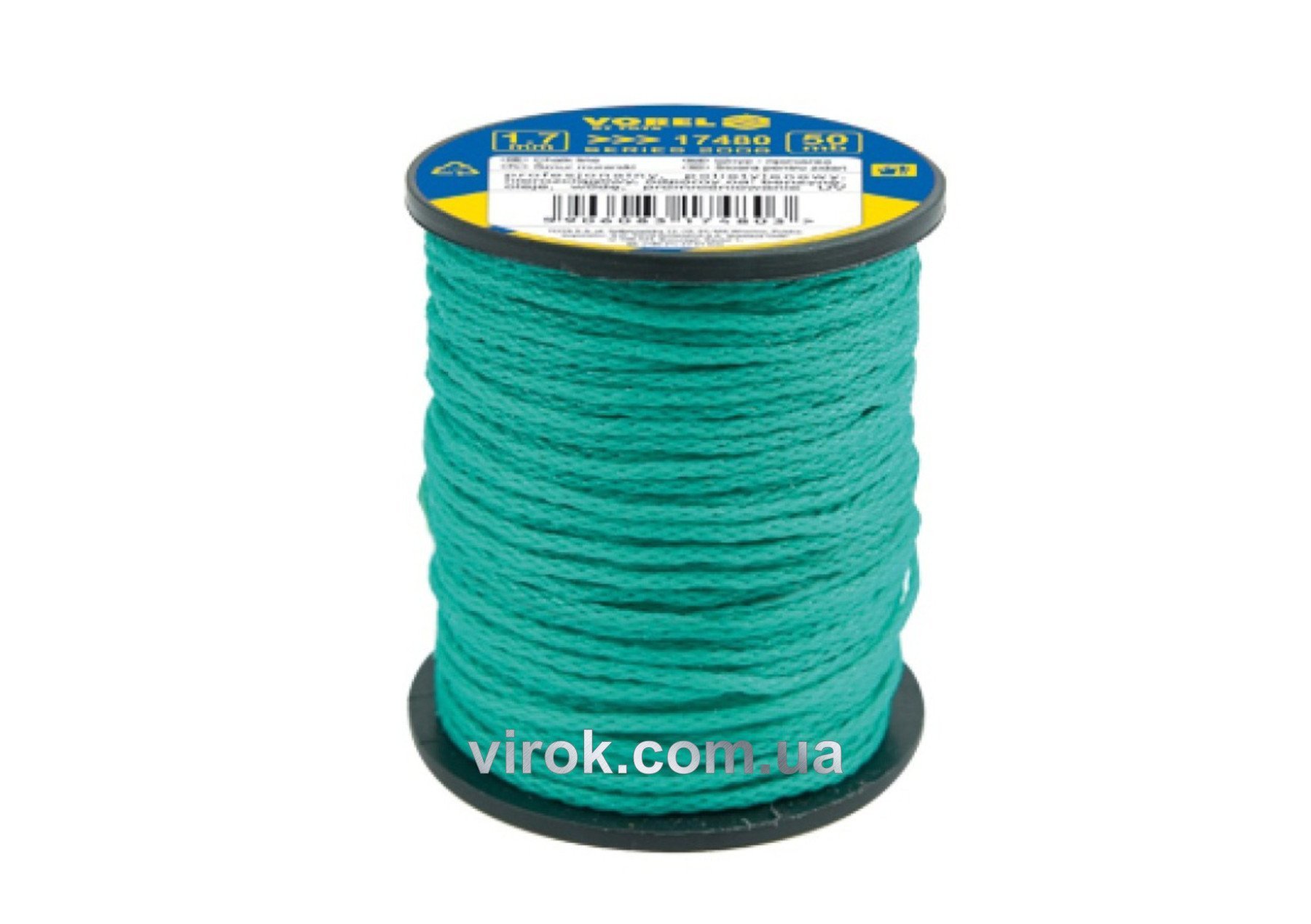 VOREL Шнур трасовочний поліетиленовий : Ø= 1,7 мм, L= 50 м  | 17480