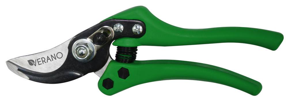 Секатор професійний 230мм, зріз косий VERANO | 71-815