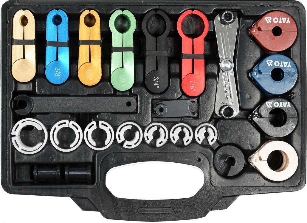 YATO Засоби для роз'єднання паливних і кондиціонерних трубопровідників YATO, наб. 23 елем.  | YT-063