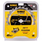 DeWALT Диск пильный , XR FLEXVOLT EXTREME, размер 190 мм, количество зубьев 24