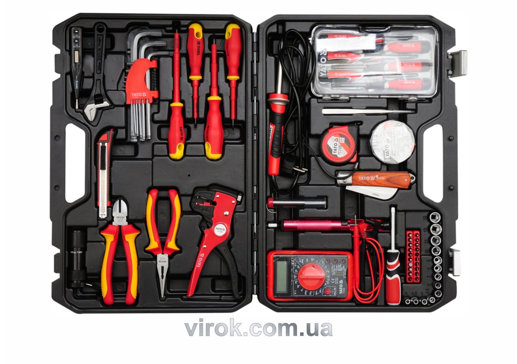 YATO Набір інструментів для електриків YATO, 68 шт.  | YT-39009