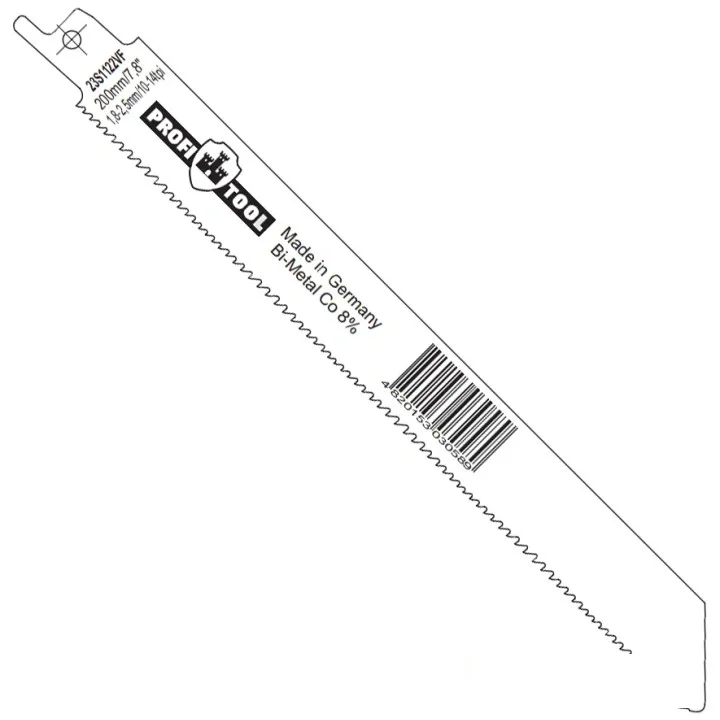 Полотно для сабельных пил PROFITOOL ( ПРОФИТУЛ ) S1122VF 180/200x19x0.9 мм. 10–14 зуб/дюйм