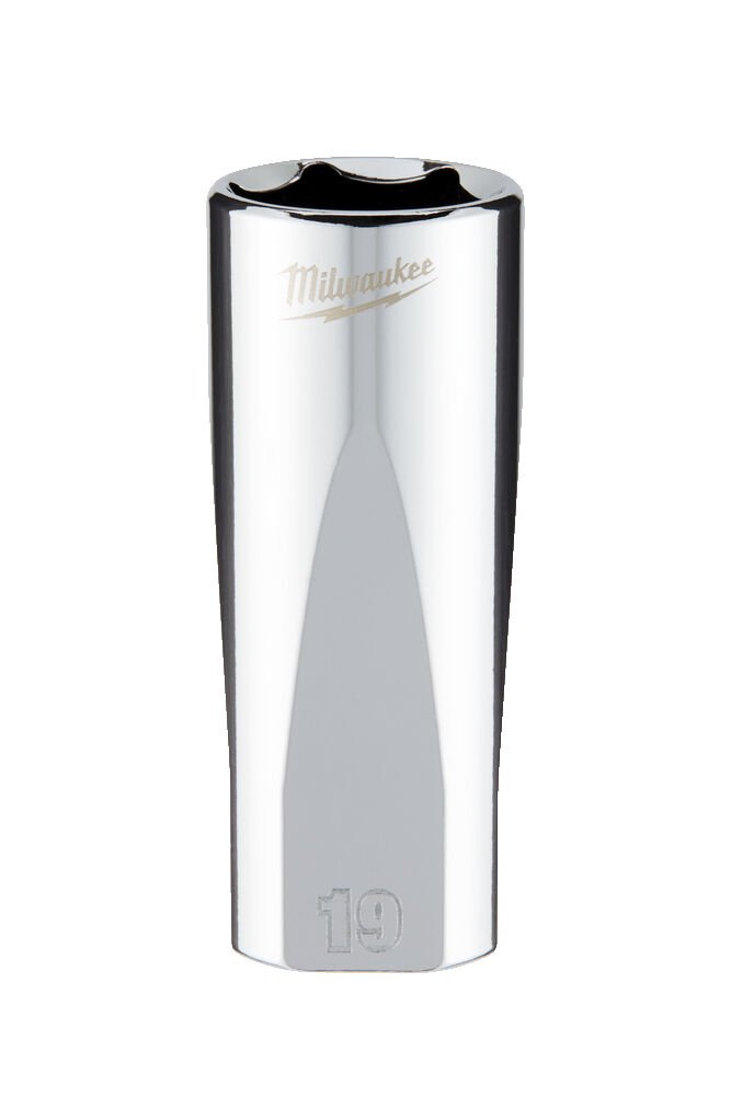 MILWAUKEE Головка хромована метрична подовжена 3/8'', 19мм | 4932478363
