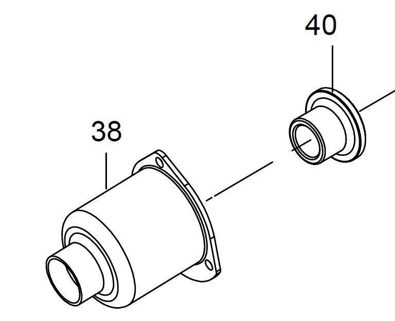 KING TONY Корпус ударного механизма в сборе (сост. 38.40) | 33411-ATK5