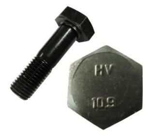 Болт высокопрочный DIN6914 с увеличенной головкой М20х85 горячеоцинкованный, класс 10.9