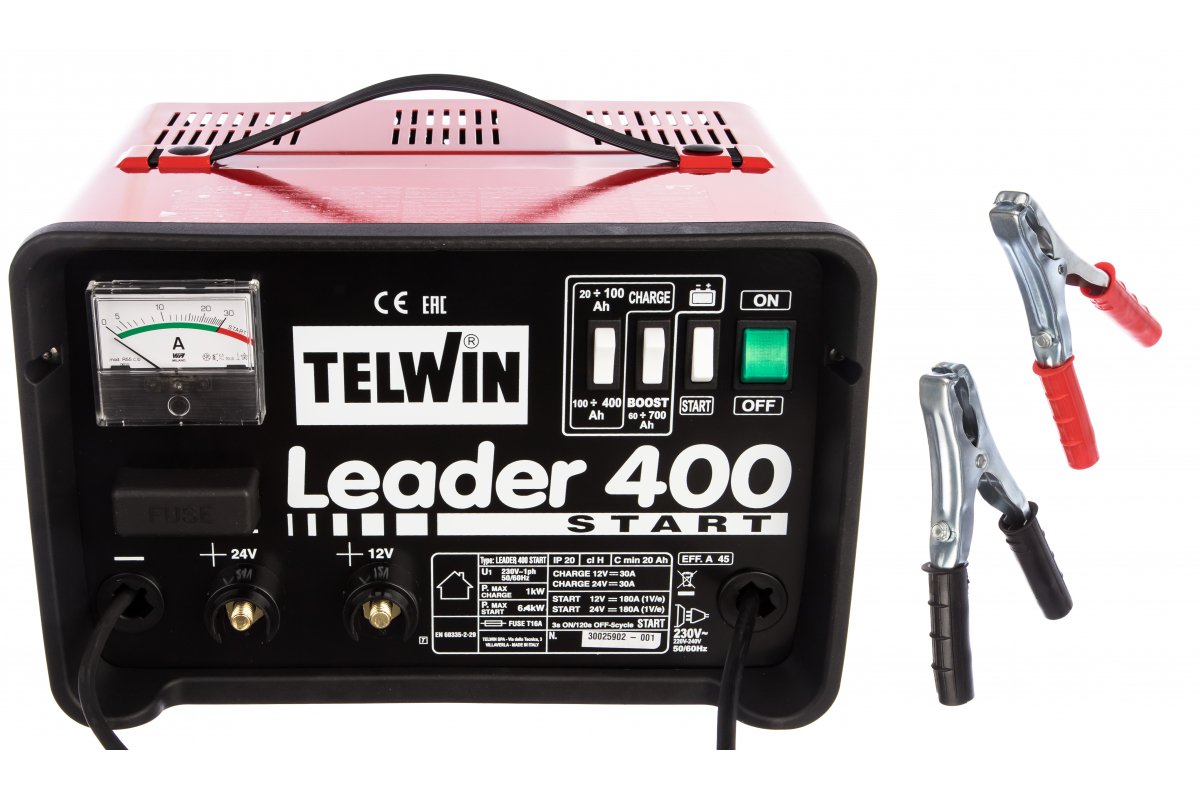 TELWIN Пускозарядное устройство Telwin LEADER 400 START 230V 12-24V | 807551