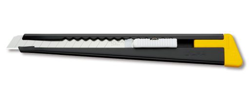Нож OLFA 180-BLACK с выдвижным лезвием, черный, 9мм