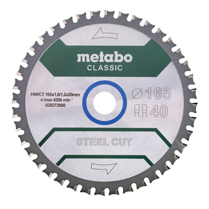 Пиляльний диск Metabo Steel Cut Classic (165x1.2x20 мм) (628273000)