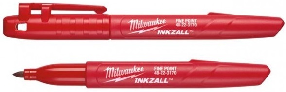 MILWAUKEE Маркер для будмайданчика InkZAll , тонкий, червоний | 48223170