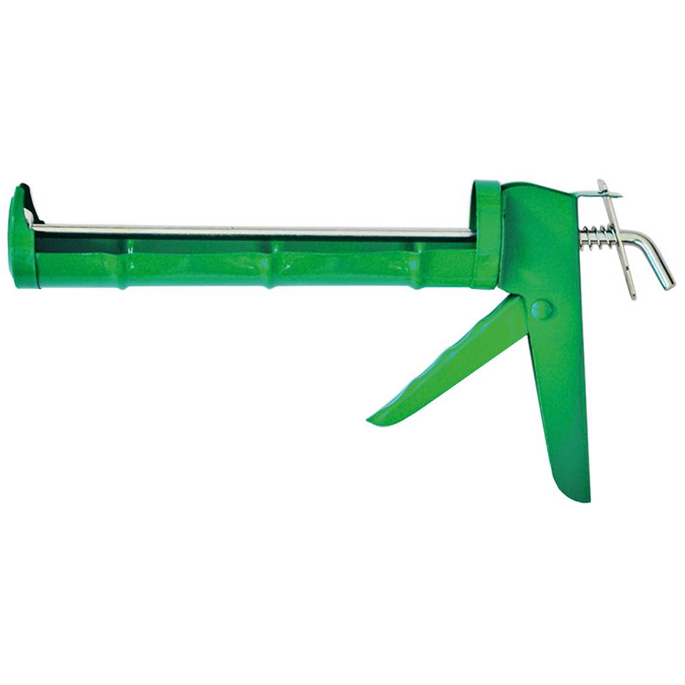 Пістолет для герметика напіввідкритий металевий, зубчатий стрижень Favorit | 12-003