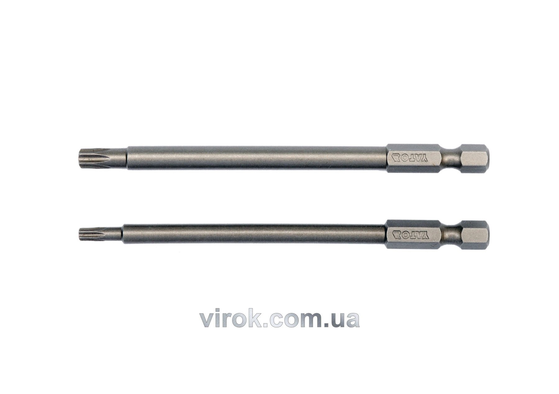YATO Набір насадок викруткових YATO : "TORX SECURITY" T15/T27, квадрат 1/4", L=100мм. 2 шт.  | YT-04