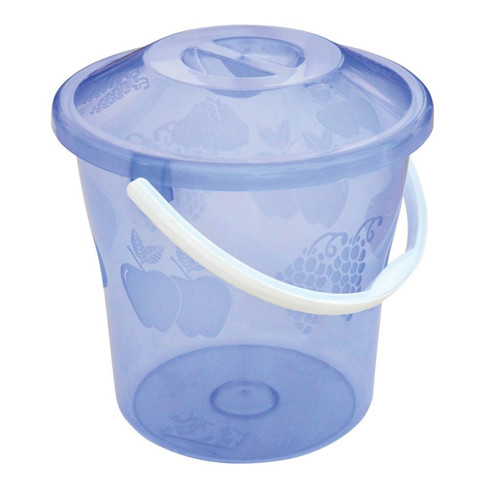 Відро харчове пластикове з кришкою прозоре, 10л Україна | 66-267