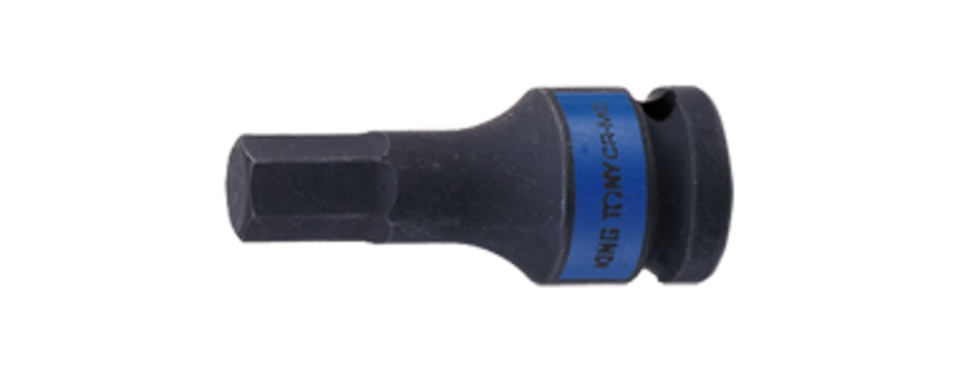 KING TONY Шестигранник ударный в головке 1/2" 60mm DR*14mm | 405514M
