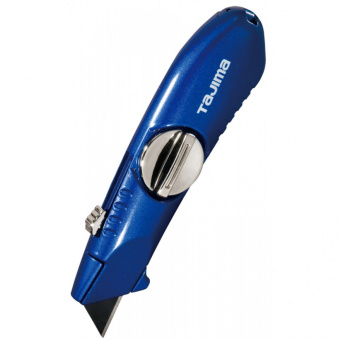 TAJIMA Нож V-REX трапеция с выдвижным лезвием синий алюминиевый корпус VR102B