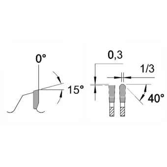 Диск пильный универсальный 210х2.8х2.2х30 мм, Z=54, форма зуба TF (TCG), поперечный рез PROFITOOL