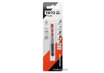 YATO Свердло універсальне YATO: YG6X, Ø= 6 мм, l= 85/30 мм, HEX-1/4"  | YT-44783