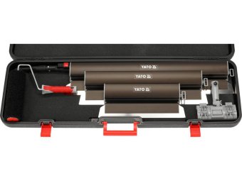 Шпателі для фінішного шпакл-ня з алюм ручкою YATO 400, 600, 800 мм з тримач, телеск. держ вали, 6 ел