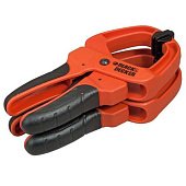 Black & Decker Зажим ручной (струбцина) , 2 - 50 мм струбцины, эргономичная форма рукояток, 2 шт.