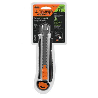 TRUPER CUT-7XX Ніж, висувний, посилений, лезо 25 мм