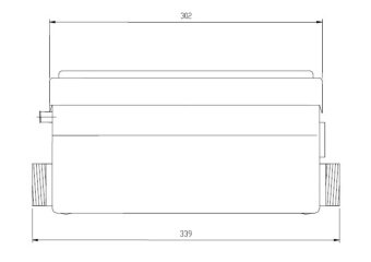 FALA Помпа до каналізаційних стоків душа і вмивальника мережева FAL: P=250Вт, на висоту 5м, Q=100л/х