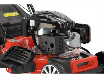 Газонокосарка бензинова YATO з приводом: 3,5кВт, ширина різання: Ø= 53 см, травозбірник- 62л