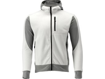 Худі флісовий з поліестеру YATO розмір 3XL, біло-сірий, 5 кишень [20]