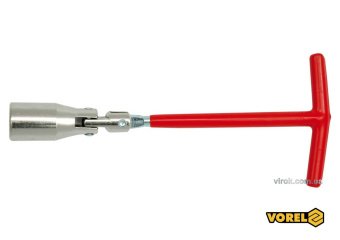 VOREL Ключ до свічок автомобільних шарнірний 16мм  | 57160