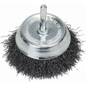 Bosch Щітка чашкова, гофрований дріт 70 мм, дриль