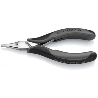 KNIPEX Плоскогубцы захватные для электроники антистатические 35 12 115 ESD | 35 12 115 ESD