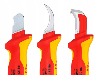 KNIPEX Нож для удаления изоляции 98 55, 180 мм с пяткой | 98 55
