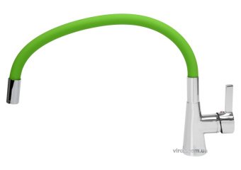 FALA Змішувач води "FLEXIBLE" для раковини з гнучкою зеленою лійкою  | 75709
