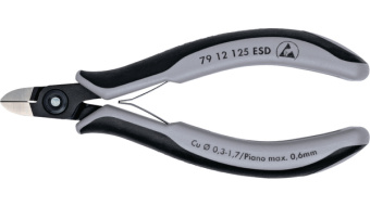 KNIPEX Прецизійні кусачки бокові для електроніки 79 12 125 ESD | 79 12 125 ESD