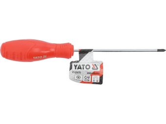 Викрутка з хрестоподібним шліцом YATO: PH0, робоча l= 100 мм [24/288]