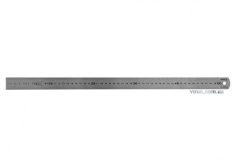 YATO Лінійка з нержавіючої сталі YATO : L= 500 x 30 мм, двостороння шкала, таблиці перетворення  | Y